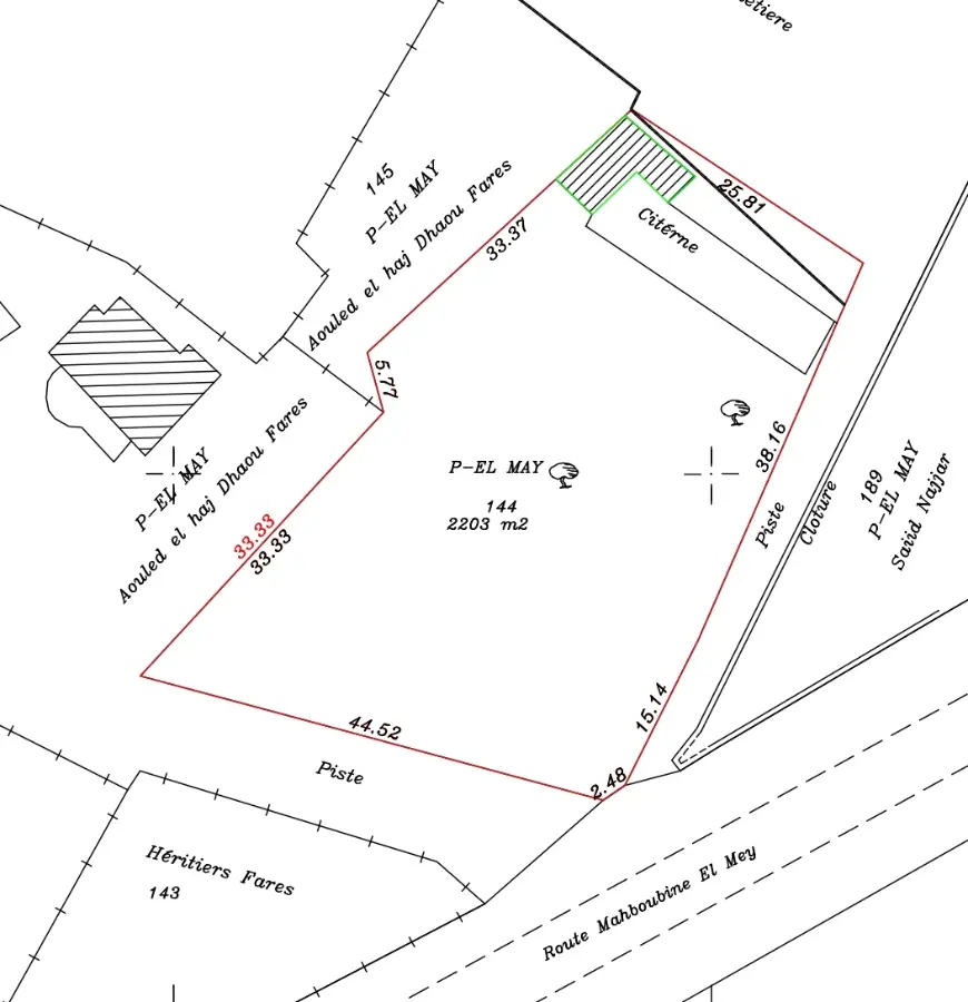 Terrain constructible à Djerba Mehrab 2203m² - Photo 1