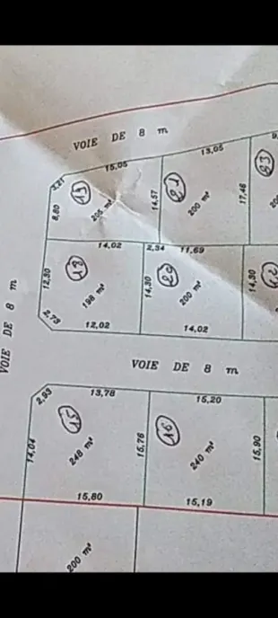 Terrain 205m² à Sousse