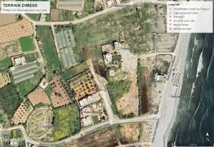 Terrain  vue de mer à vendre  à Monastir