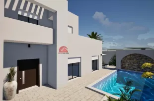 Projet de villa avec piscine à Houmt Souk Djerba ZU  P 741 à Medenine